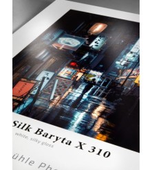 Photo Silk Baryta X 310 gsm, 100% α-Cellulose, white, silky gloss 60"x15m