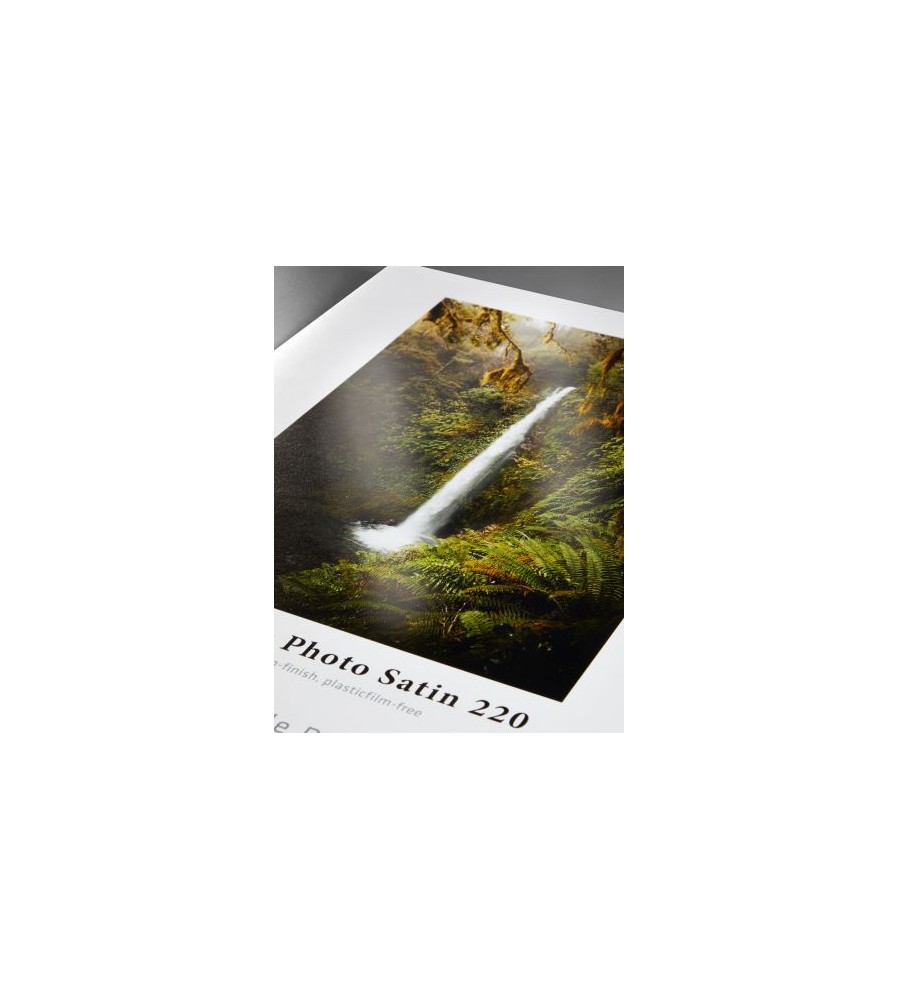 Sustainable Photo Satin 220 gsm, bright white, satin-finish, plasticfilm-free 44"x30m