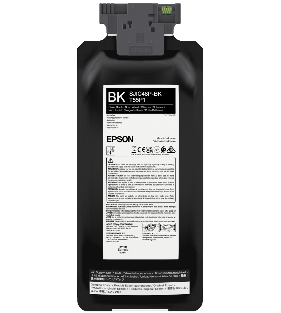 Poche d'encre Noir gloss SJIC48P-BK